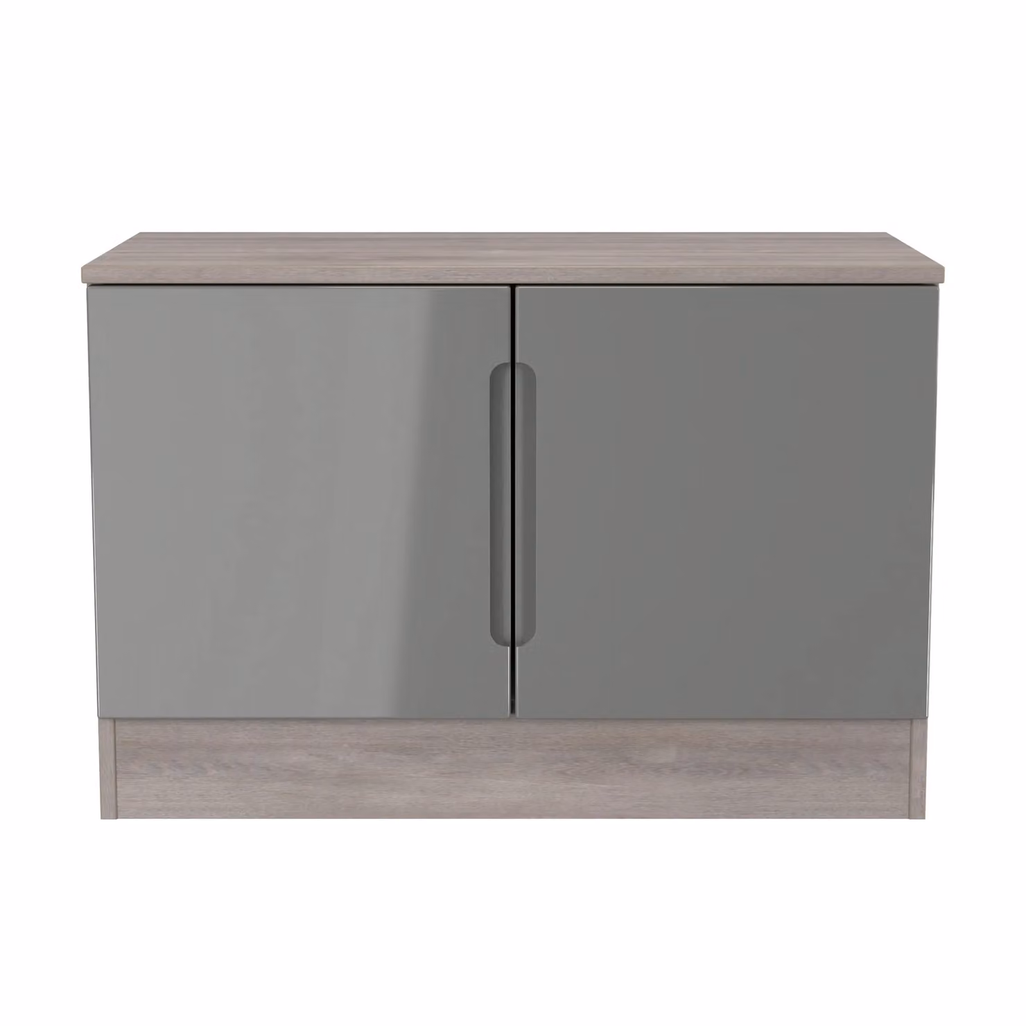 Ready Assembled 2 U Lucca Compact 2 Door TV and Media Unit in Grey – 2