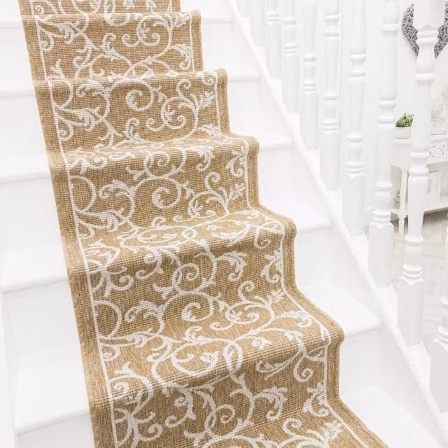 runrug Ivy Reversible Durable Stair Runner Carpet, Brown, W: 60 cm, L: 450 cm