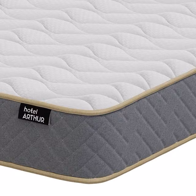 Arthur Sleep Hotel Arthur 1000 Medium Firm Source 5 Pocket Spring Mattress in White, Size: King (W/D/H: 180 x 200 x 26 cm) – 1