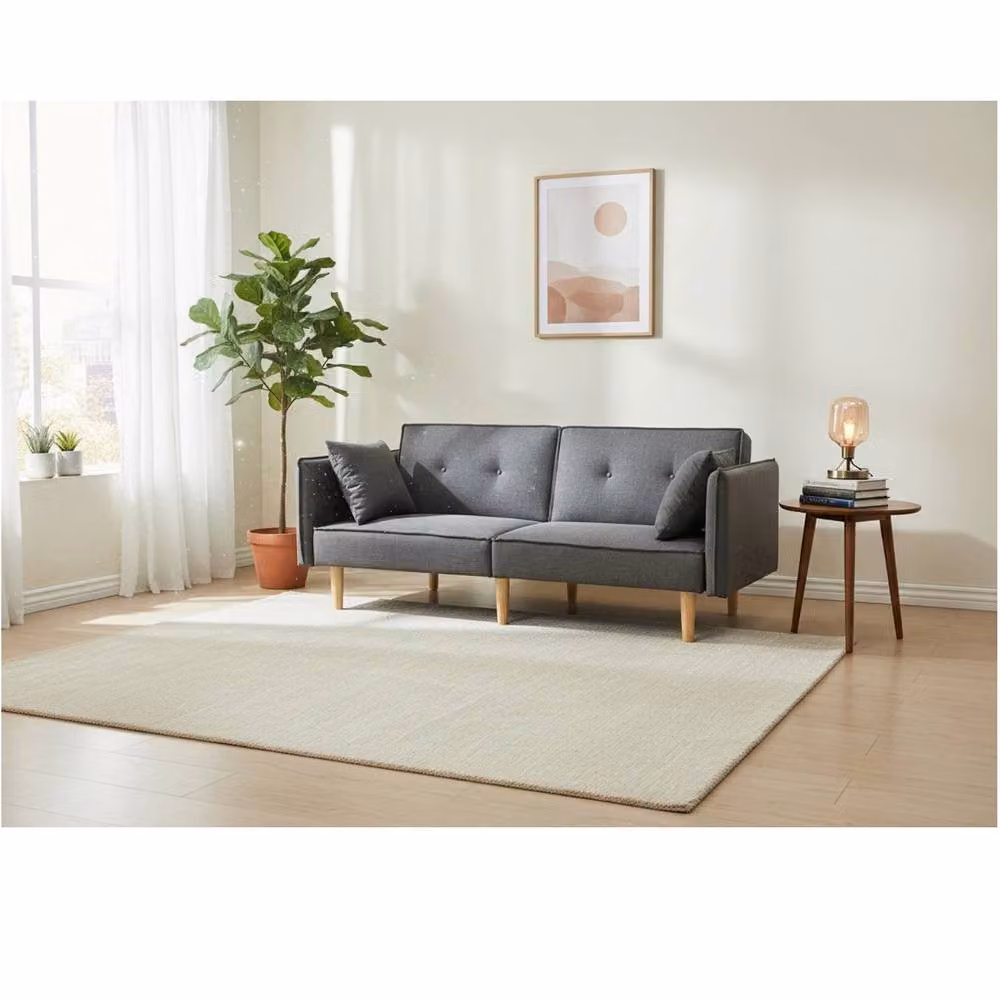 Outdoor Living Finnley Two Seat Grey Sofa Bed with Scatter Cushions – 2
