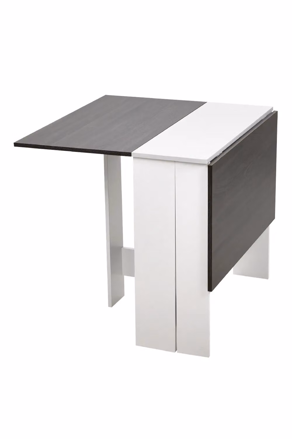 Living and Home Modern White Drop Leaf Foldable Dining Table, W: 120 cm, H: 73 cm – 2