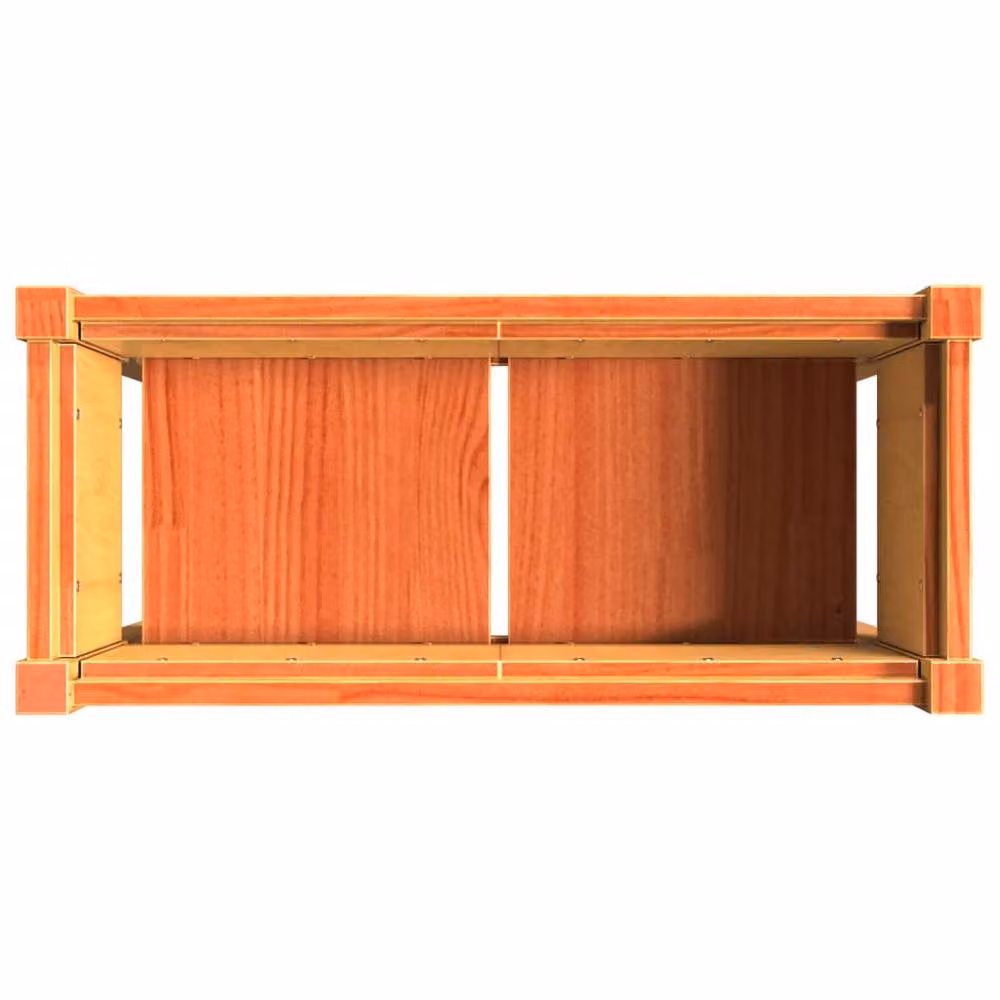 Berkfield Wooden Raised Bed Garden Planter in Brown, W/D/H: 70 x 31 x 70 cm – 4