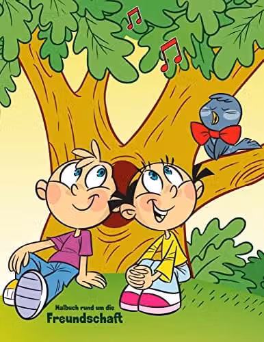 Createspace Malbuch rund um die Freundschaft 1: Volume 1 Multicolour Childrens Colouring Book