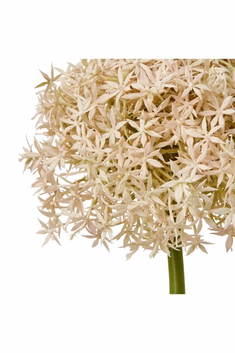 KDMD Pink Giant Allium Stem Lifelike Faux Floral for Modern Tabletop Decor