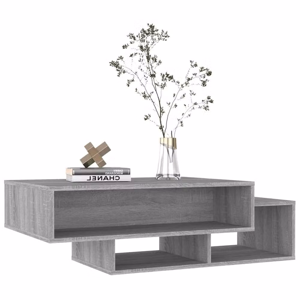 Berkfield Home Grey Sonoma Coffee Table in Engineered Wood, W: 105 cm, D: 55 cm, H: 32 cm – 3