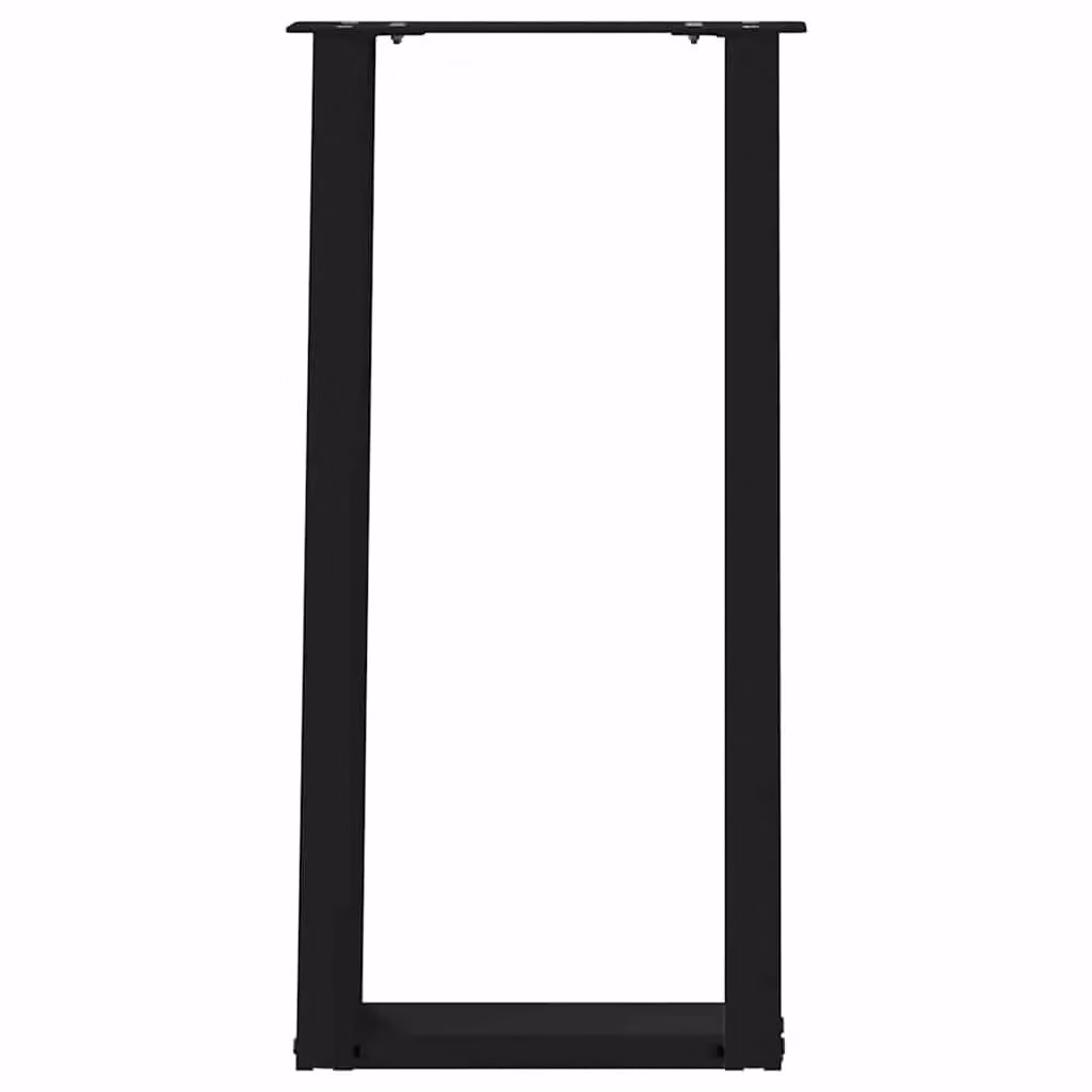 Berkfield Home U-Shaped Console Table Legs, 2 Piece Set, Black Matt Steel, W: 28 cm, H: 72-73 cm – 3