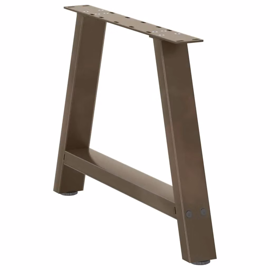 Berkfield Home A-Shaped Steel Coffee Table Legs, 2 Pieces, Black, H: 70 cm, W: 42.5 cm, D: 42.5 cm – 3