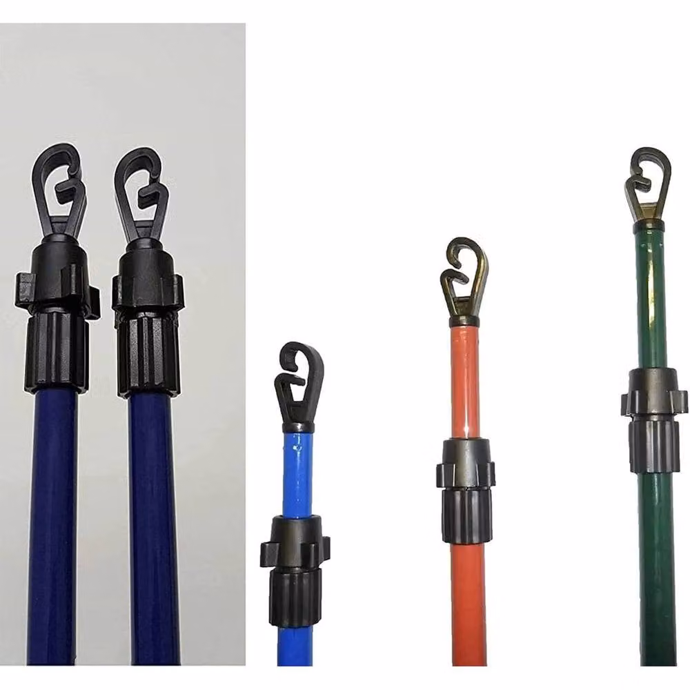 PAWNORA Height Adjustable Telescopic Washing Line Pole in Blue – 3