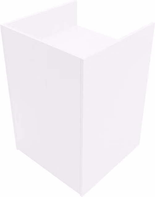 Monstershop Shop Counter Till Block TB60 in White Matt MDF, W/D/H: 60 x 60 x 90 cm