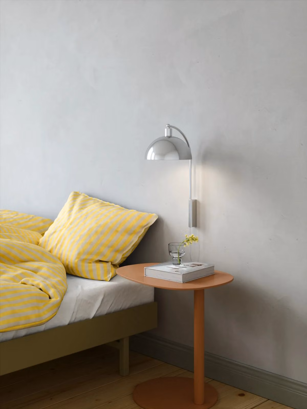 Nordlux Ellen Metal Wall Light in Chrome Silver with E14 Mains Connection – 2