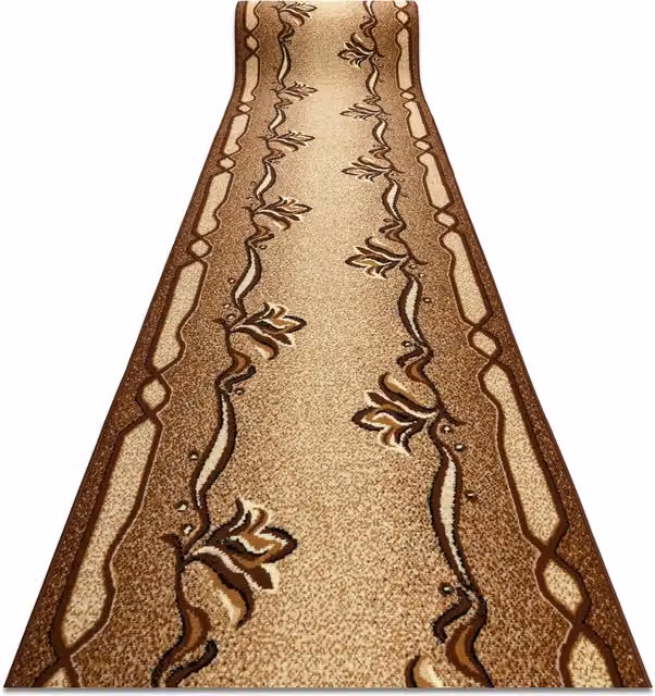 RugsX Bcf Krzyś Runner in Brown, W: 70 cm, L: 250 cm – 1