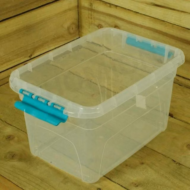 EONLION 5 Litre Transparent Plastic Storage Carry Boxes, W: 50 cm, D: 50 cm – 1