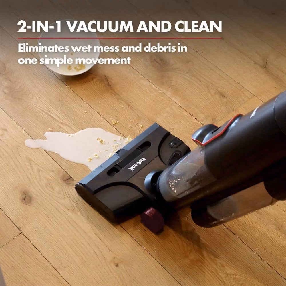 Ewbank HYDROH1 Cordless 2-in-1 Wet and Dry Vacuum and Hard Floor Cleaner, Black – 3