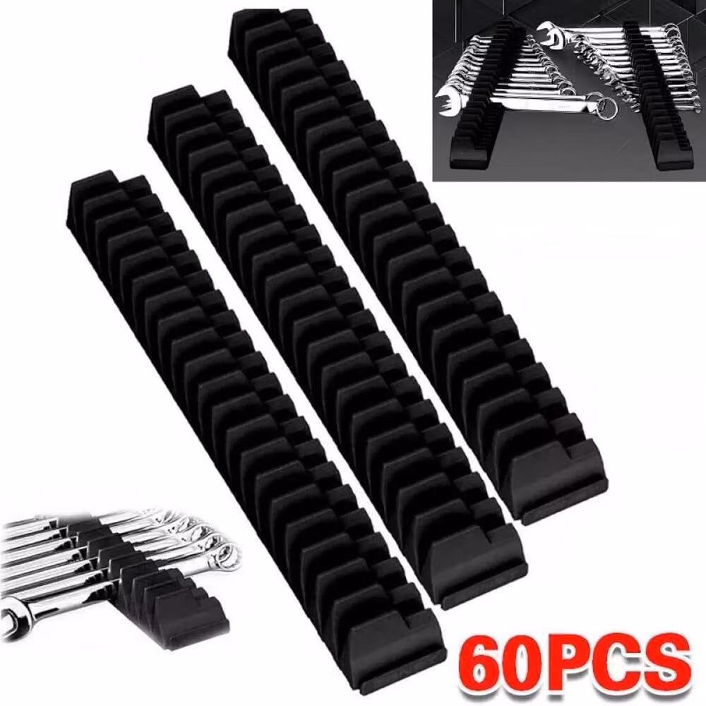 EONLION Magnetic Spanner and Wrench Organizer Holder in Black – 5