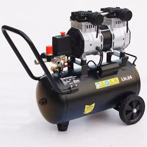 SIP Airmate Low Noise Oil-Free Direct Drive Air Compressor, Black, 24L, 1.5kW, 8 Bar – 3