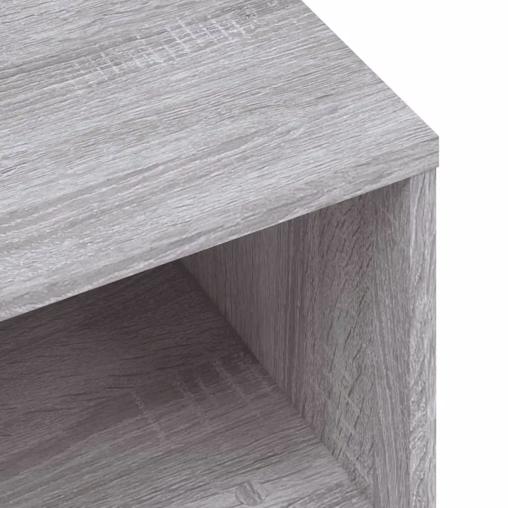 Berkfield Home Grey Sonoma TV Cabinet in Matt Engineered Wood W/D/H: 80 x 40 x 40 cm – 4