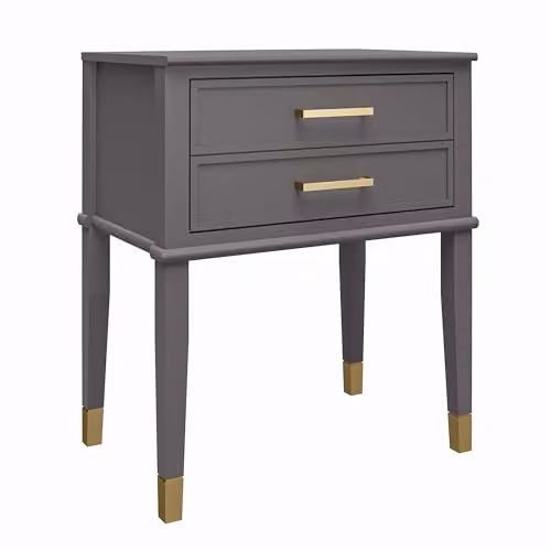 DHP Furniture Westerleigh End and Side Table, Grey, D/W/H: 40 x 60 x 72 cm – 1