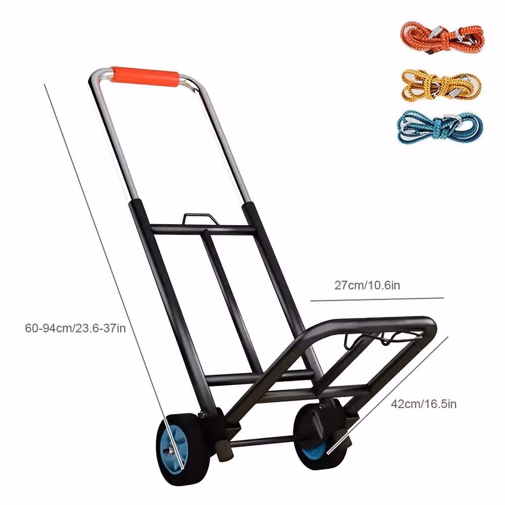 EONLION Folding Hand Trolley Sack Truck Cart in Black – 2