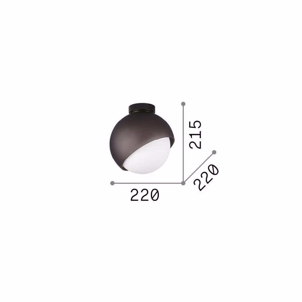 Netlighting Bloom Sphere Ceiling Light Black, Diameter: 22 cm, 1x E27 – 2