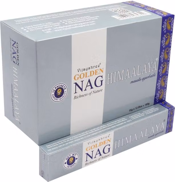 Golden Nag Himalaya Fresh Natural Incense Sticks, Grey