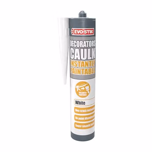 Evo-Stik White Paintable Acrylic Decorators Caulk, 310ml – 1