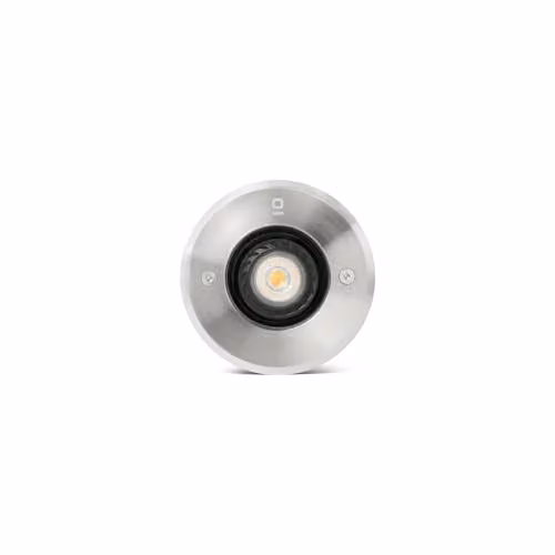 Faro Barcelona JLE5054229 Modern Round Outdoor Floodlight in Grey Stainless Steel