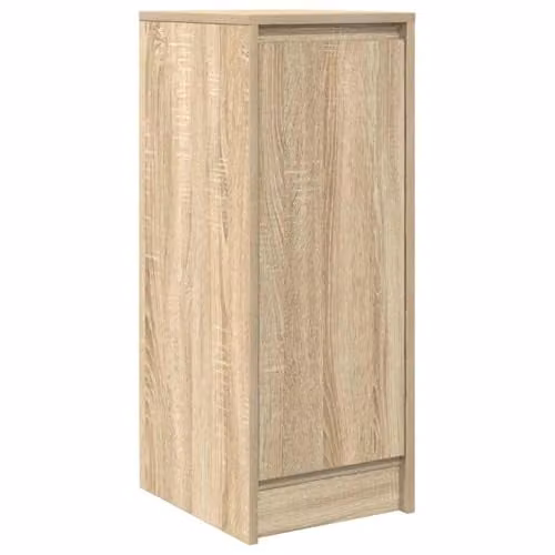vidaXL Modern Sonoma Oak Sideboard in Brown and Beige, W/D/H: 29.5 x 34 x 76 cm