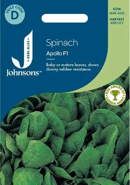 Johnsons Seeds Apollo Spinach Seeds