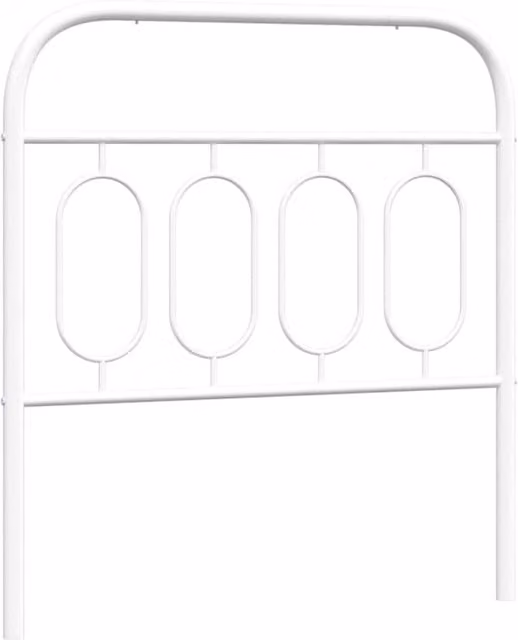 Berkfield Home Classic Metal Headboard in White, 90 cm