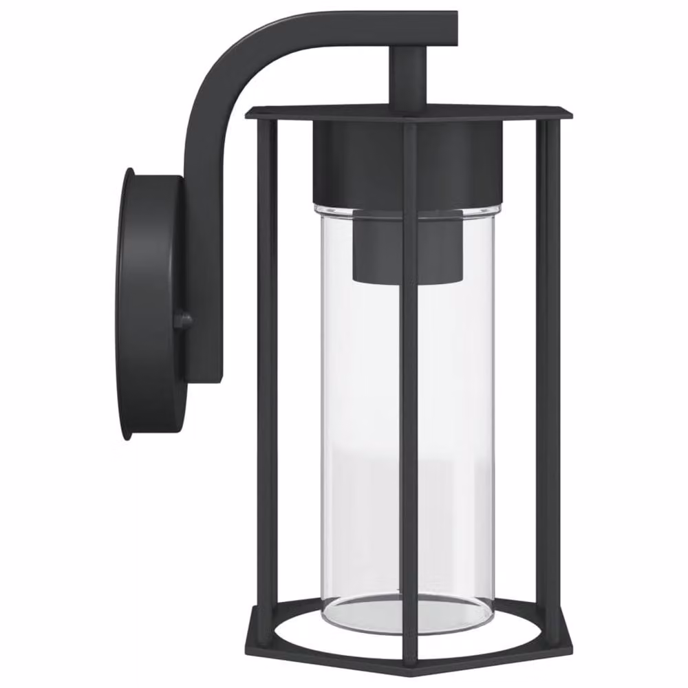 Berkfield Home Black Stainless Steel Outdoor Wall Lanterns, 2 Pack – 3