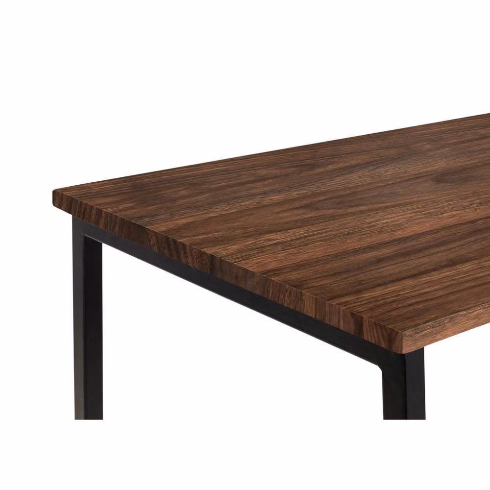 Cheshire Camden Modern Writing Desk in Black and Walnut – 5