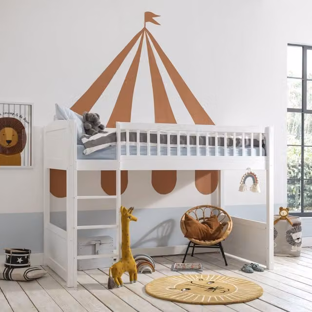Noa and Nani Lottie Midsleeper Cabin Bed in White