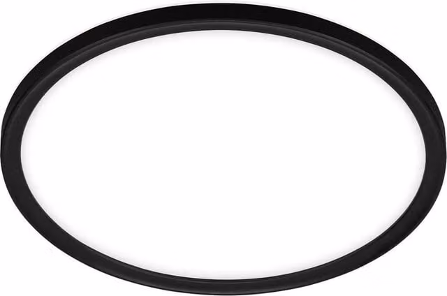 Briloner Black Slim LED Round Bathroom Ceiling Light, W/D/H: 29.0 x 29.0 x 3.0 cm – 1