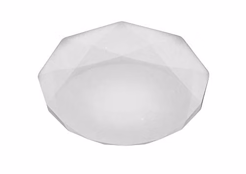 Netlighting Diamante Round LED Ceiling Light, 30W, 3000lm, White Acrylic