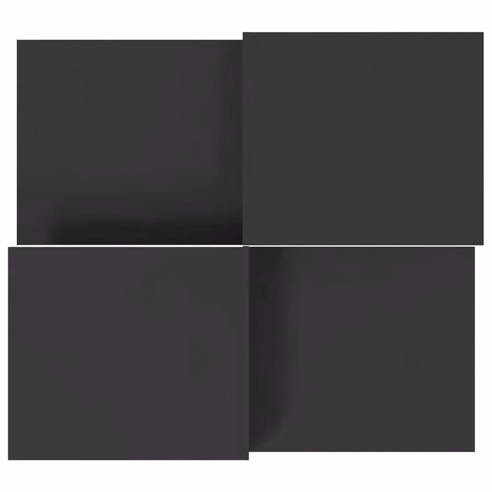 Berkfield Home Set of 2 Grey Modern Nested Coffee Tables in Matt MDF – 3