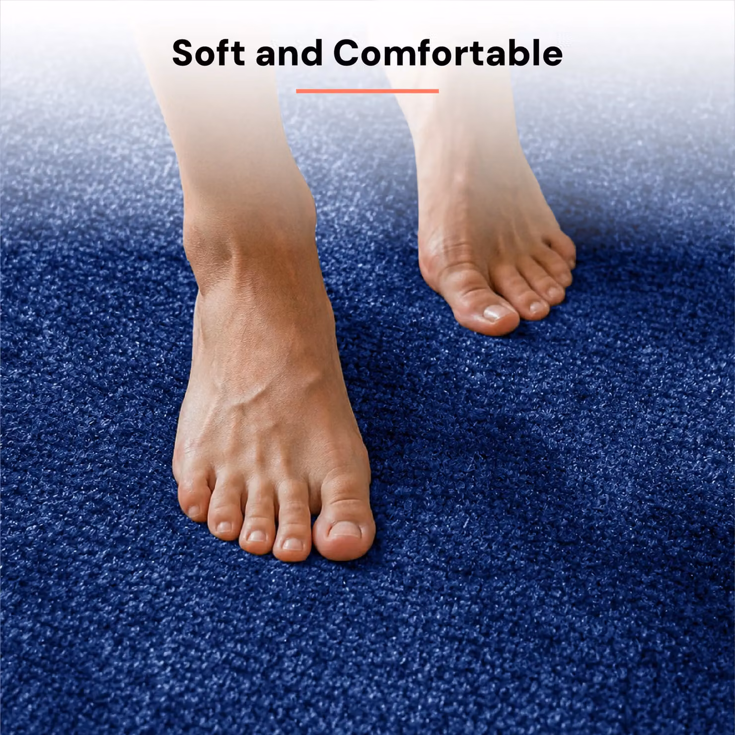 Smart Living Greekey Non Slip Heavy Duty Machine Washable Hallway and Kitchen Door Mat, Blue, W: 67 cm, L: 220 cm – 2