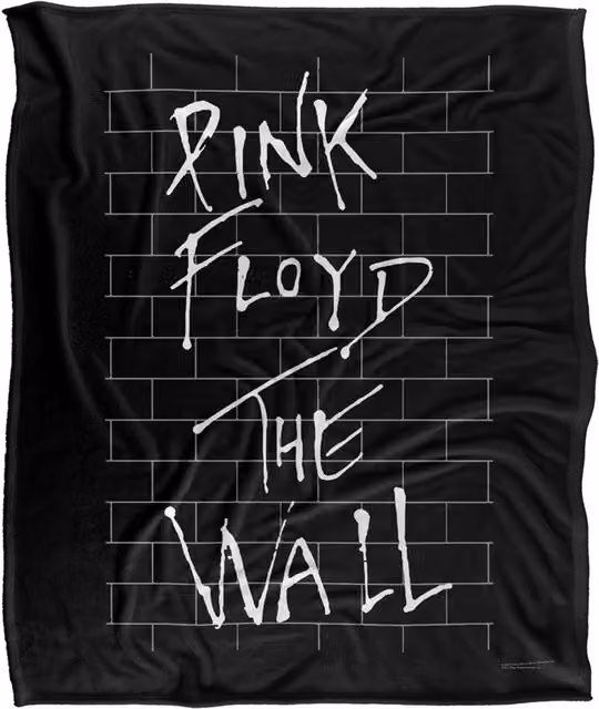 LOGOVISION Pink Floyd Roger Waters The Wall Super Soft Fleece Throw Blanket, White, W/D/H: 152 x 127 cm – 6