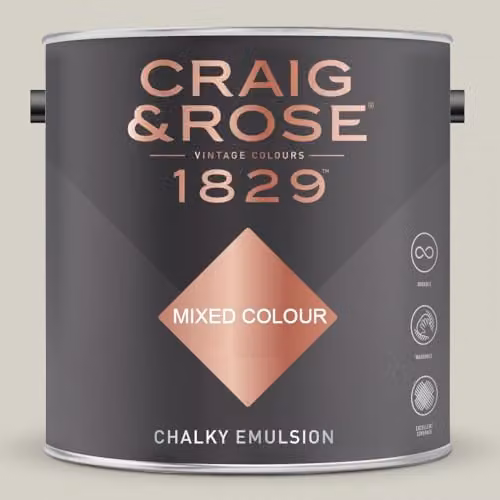 Craig & Rose 1829 Chalky Emulsion Matt Water Based Paint, 2.5 l