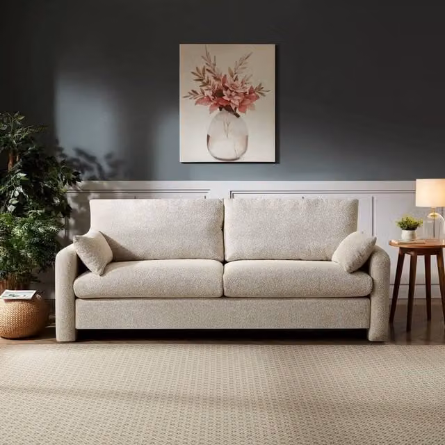 Artemis Home Shorewood 3 Seater Fabric Sofa in Beige