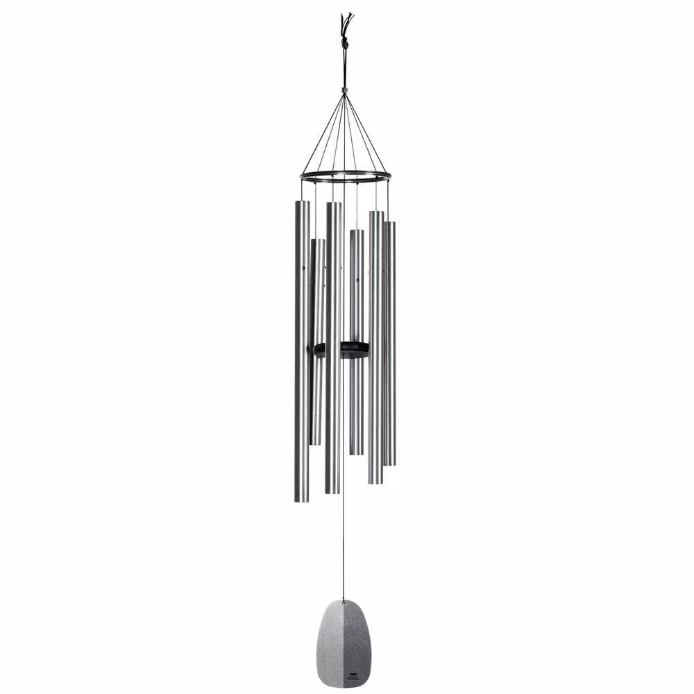 Woodstock Chimes WWOS Windsinger Chimes of Orpheus in Silver, H x W x D: 137.16 x 19.69 x 19.69 cm – 3