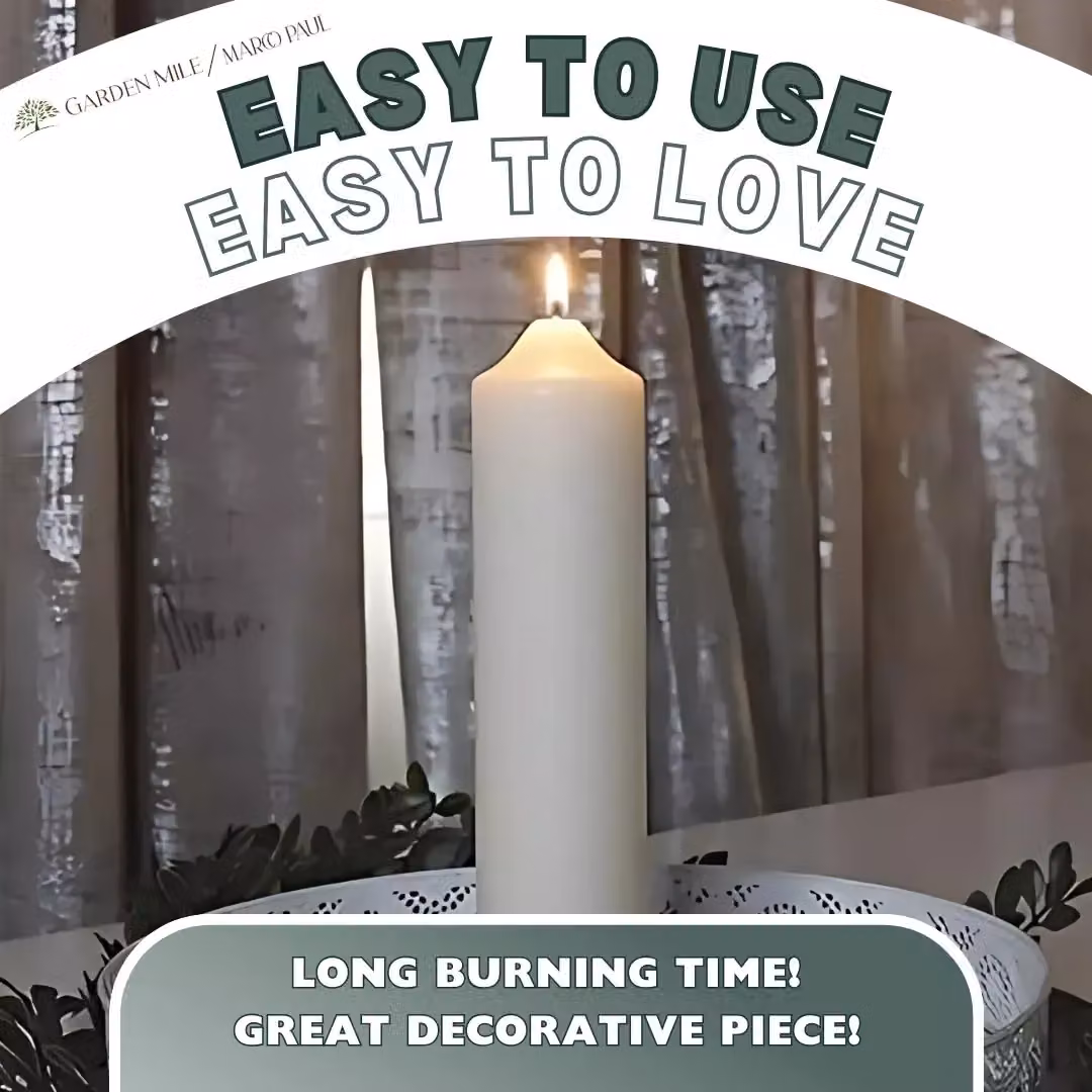 Marco Paul White Church Pillar Candle – 5