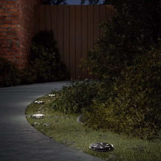 Berkfield Home Solar Ground Lights with Ground Spikes, 12 Pack, Warm White, Black – 1
