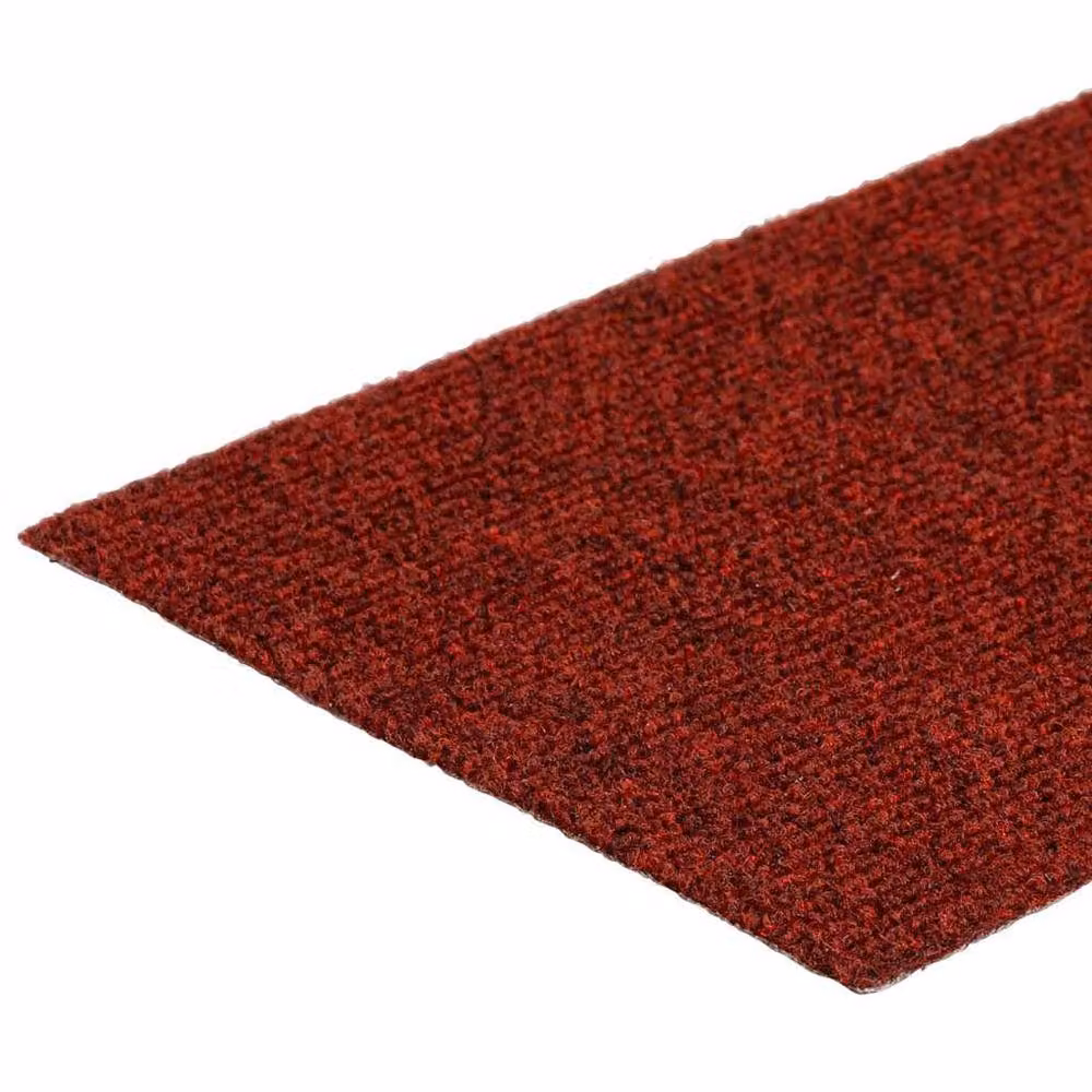 Berkfield Home Self-adhesive Rectangular Stair Mats, Red, 15 Pieces, W: 76 cm x D: 20 cm – 4