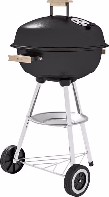 Outsunny Portable Round Kettle Charcoal BBQ Grill in Black – 1
