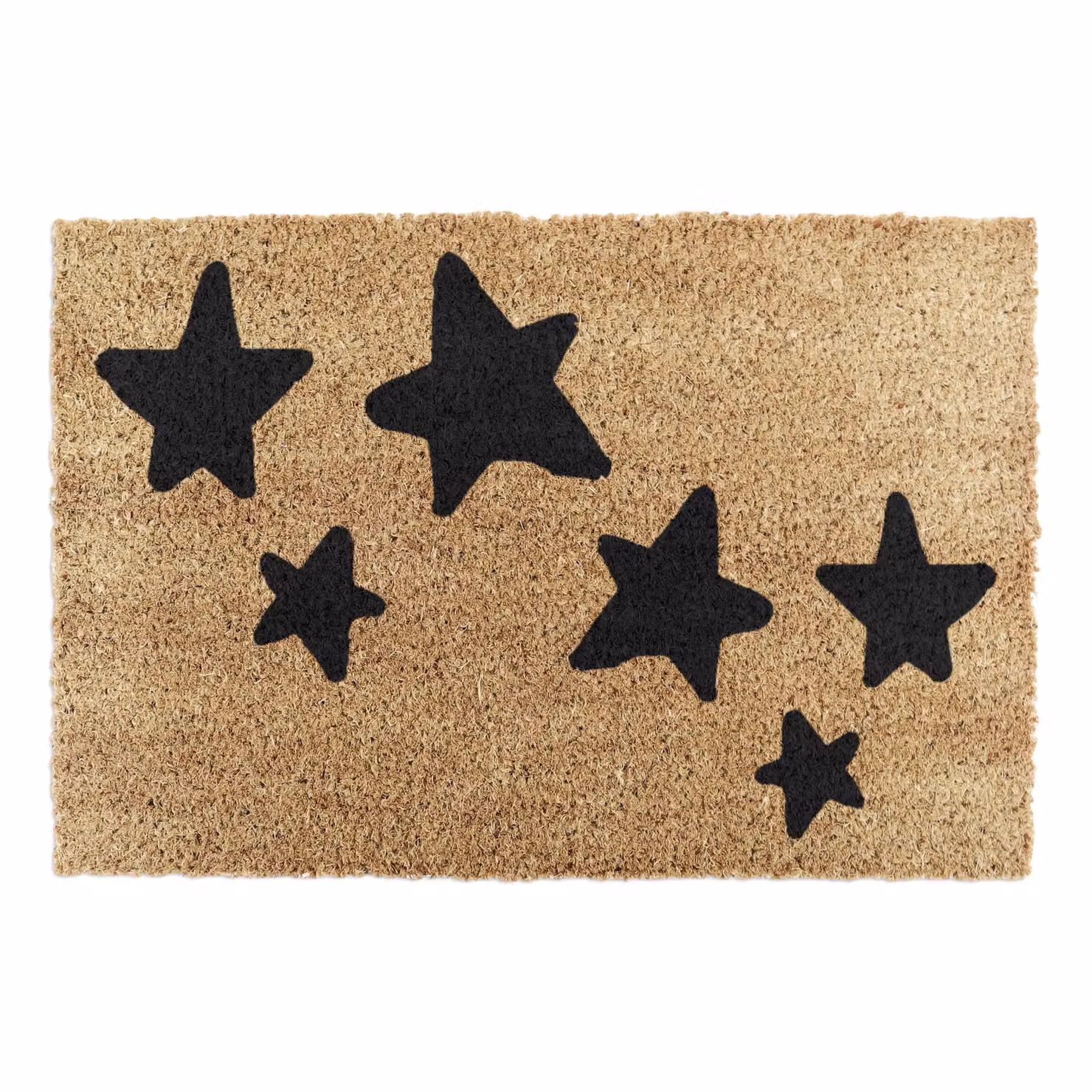 Artsy Handdrawn Stars Doormat in Beige, W/D: 60 x 40 cm – 2
