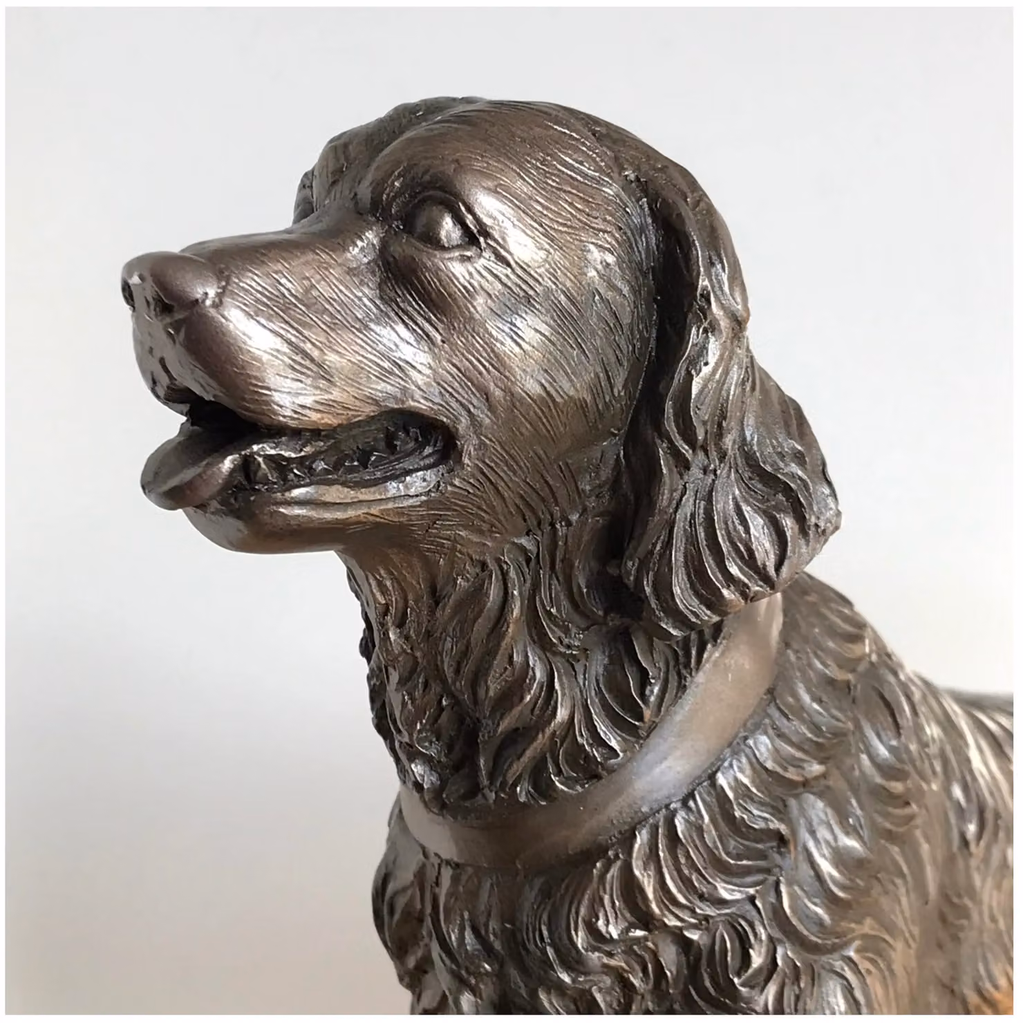 Animal Crackers Golden Retriever Dog Figurine in Bronze – 3