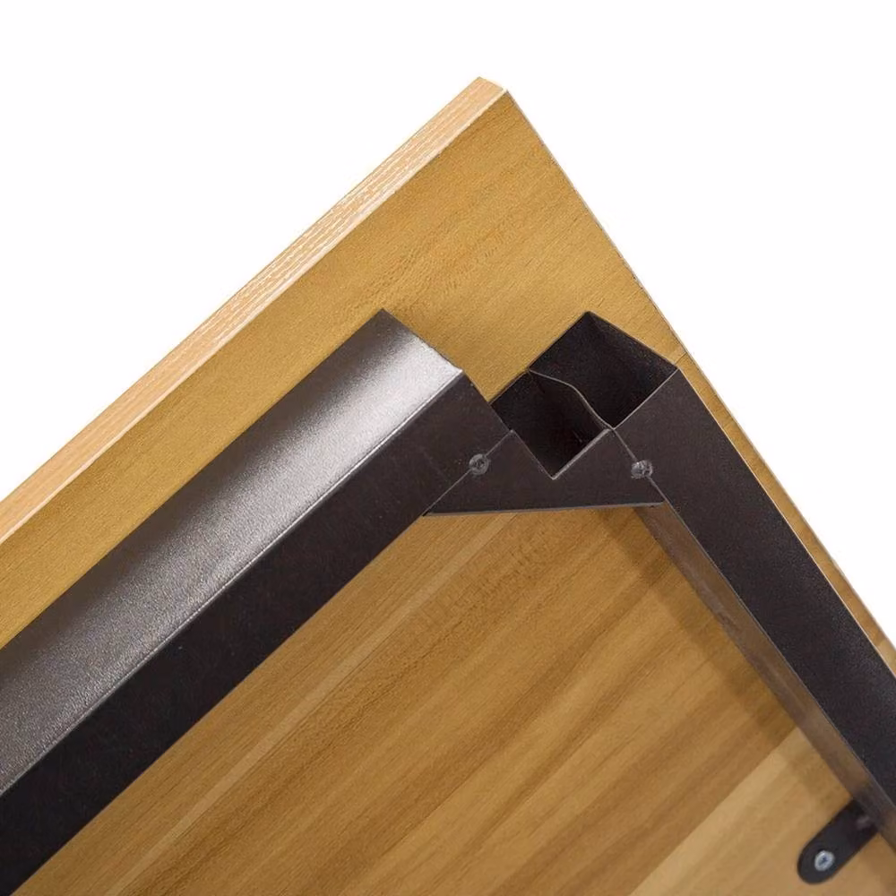 ERGOVEXA Computer Desk and Workstation in Brown, W: 60 cm, D: 60 cm, H: 74 cm – 3