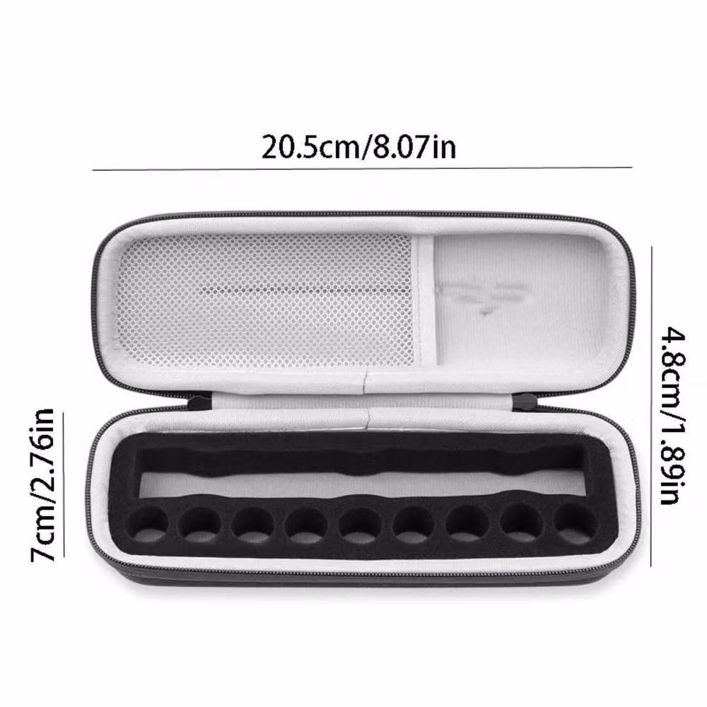 KORVIXA 9 Slot Insulin Vial Storage Case in Black – 2