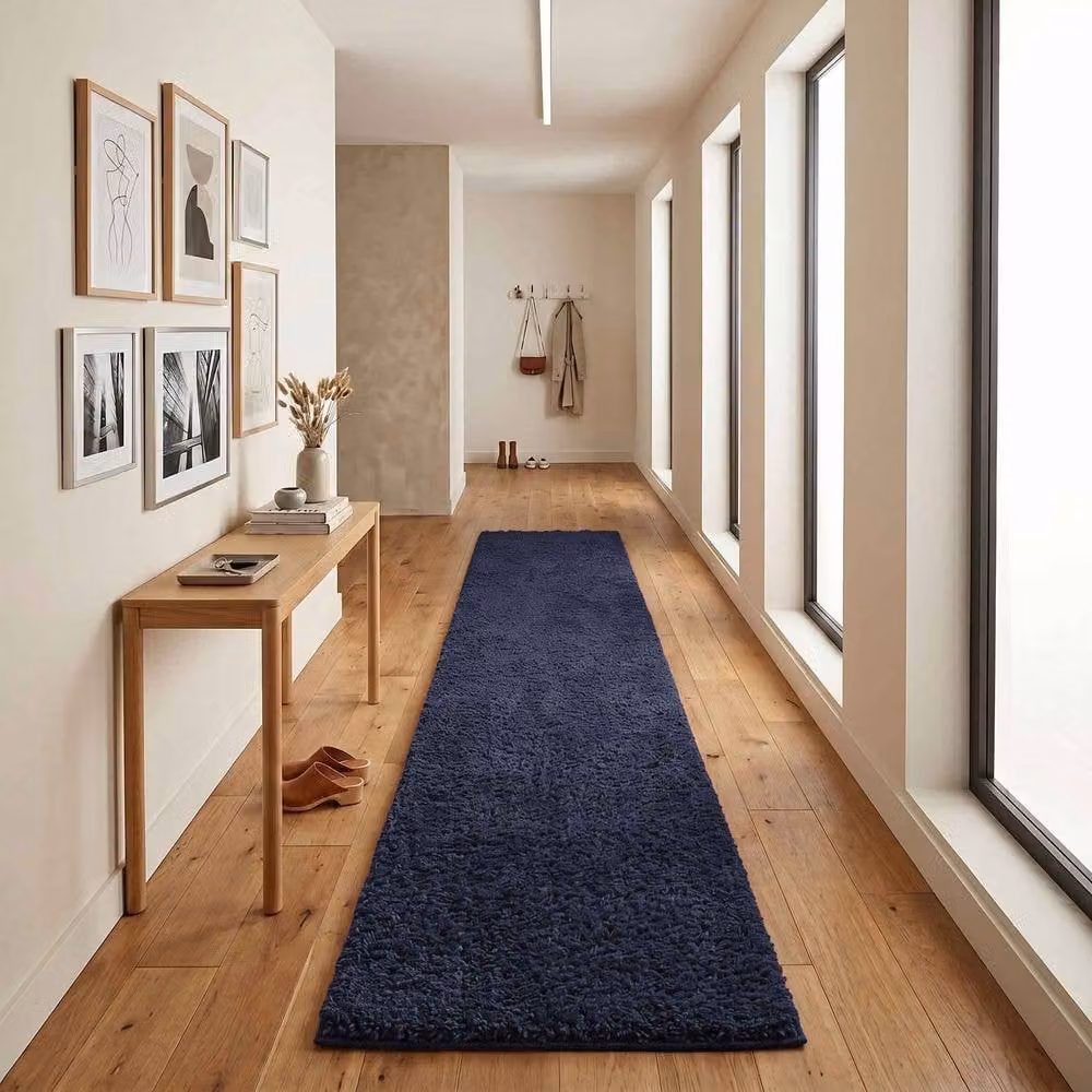 Desire Rugs Ainsley Modern Plain Shaggy Area Rug in Blue, W/D/H: 110 x 60 x 4 cm – 5