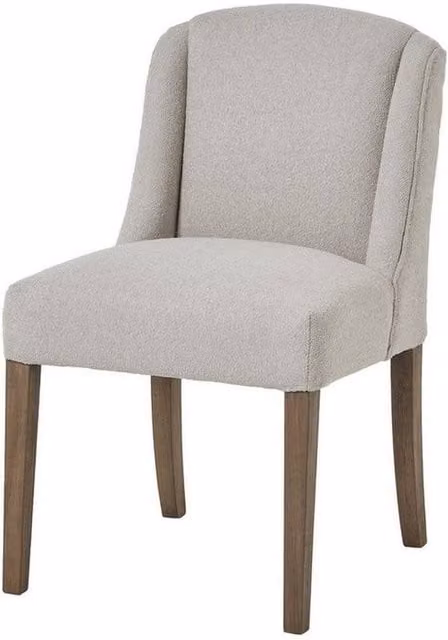 Lemon Pavilion Furniture and Decor Compton Aspen Dining Chair in Grey Wood and Fabric, W: 52 cm, D: 59 cm, H: 87 cm